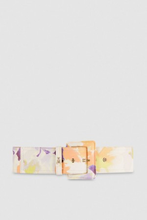 Patrizia Pepe Belt With Fabric-wrapped Buckle Mehrfarbig | 397482-NBX