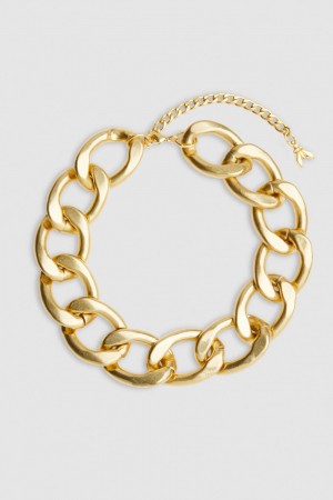 Patrizia Pepe Brass And Aluminum Necklace Gold | 752438-MJF
