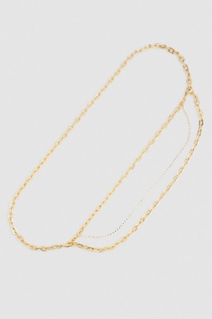 Patrizia Pepe Brass Chain Belt Gold | 923406-OLG