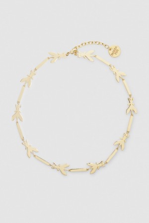 Patrizia Pepe Brass Chocker Necklace Gold | 712645-XCD