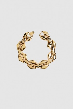 Patrizia Pepe Brass Link Bracelet Gold | 217548-IPX