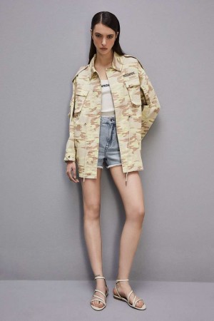 Patrizia Pepe Camouflage Over Jacket Militare | 782316-IGE
