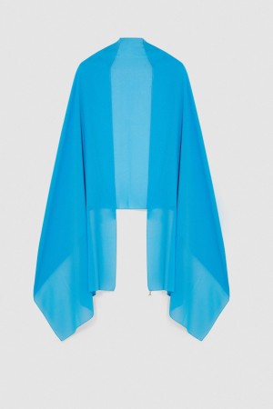 Patrizia Pepe Crepe Stole Hellblau | 317295-WQJ