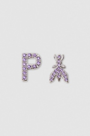 Patrizia Pepe Earrings With Rhinestones Rosa | 570392-GBX
