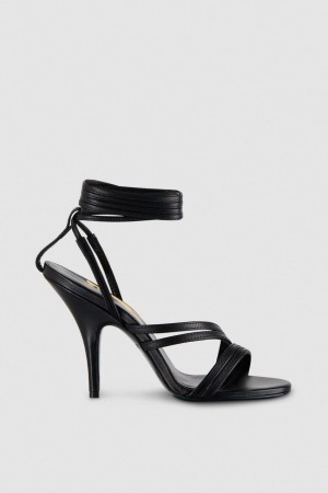 Patrizia Pepe Elegant Heeled Sandals Schwarz | 892740-OGQ