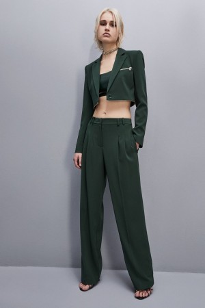 Patrizia Pepe Essential Crepe Pants Grün | 572401-RZK