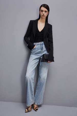 Patrizia Pepe Essential One-button Jacket Schwarz | 120896-VSH