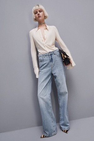 Patrizia Pepe Essential Soft Shirt Beige | 495132-IWB