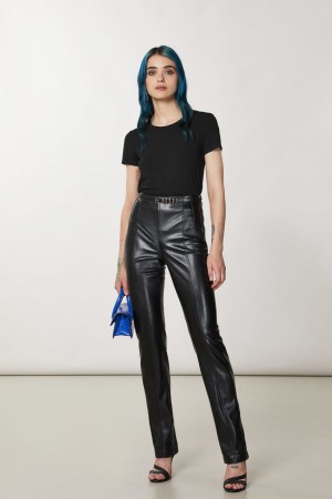 Patrizia Pepe Essential T-shirt Schwarz | 410857-DNI