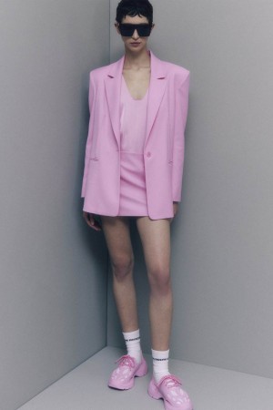 Patrizia Pepe Essential Two-button Blazer Rosa | 543186-ARD