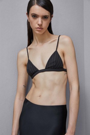 Patrizia Pepe Flannel Bra Schwarz | 912648-HJA