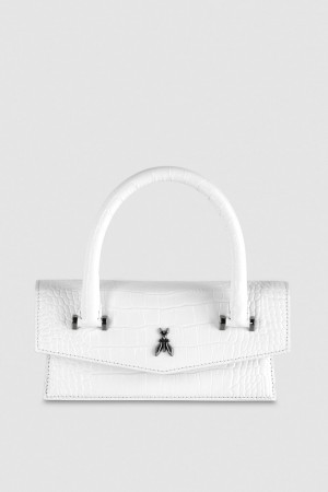 Patrizia Pepe Fly Bamby Croco Weiß | 478603-NCR