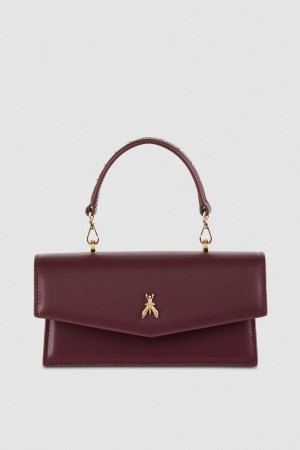 Patrizia Pepe Fly Bamby Leather Shoulder Bag Lila | 971382-JVQ