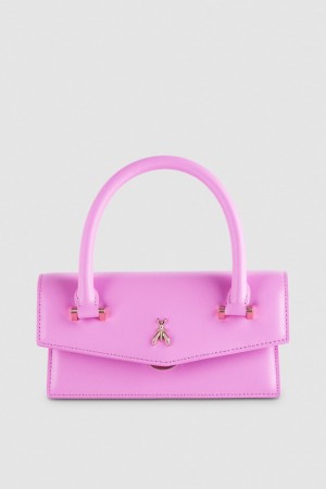 Patrizia Pepe Fly Bamby Shoulder Bag With Handles Rosa | 540268-KHO