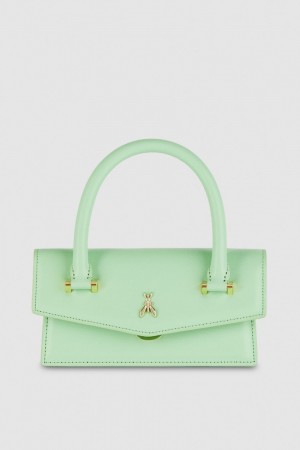 Patrizia Pepe Fly Bamby Shoulder Bag With Handles Grün | 726019-PIF