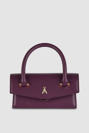 Patrizia Pepe Fly Bamby Shoulder Bag With Handles Lila | 341208-ZXP