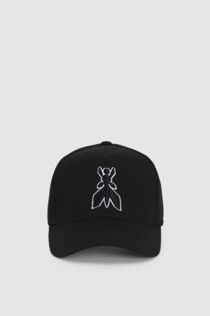 Patrizia Pepe Fly Baseball Cap Schwarz | 179460-UOS