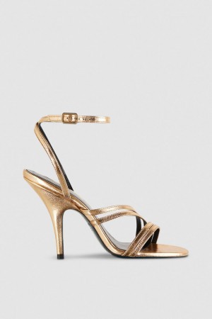 Patrizia Pepe Heeled Sandals Gold | 970385-GTR