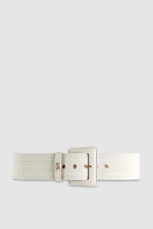 Patrizia Pepe High Waist Fabric Belt Grau | 917345-CKR