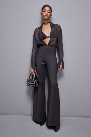 Patrizia Pepe High-waisted Palazzo Pants Schwarz | 846351-FXM