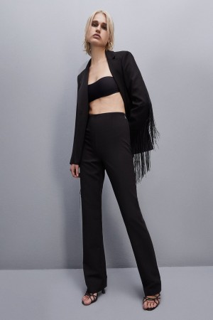 Patrizia Pepe High-waisted Slim Pants Schwarz | 218076-ERQ