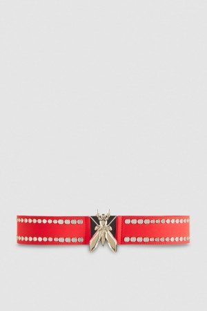 Patrizia Pepe Jersey High-waisted Belt Rot | 317509-BCD