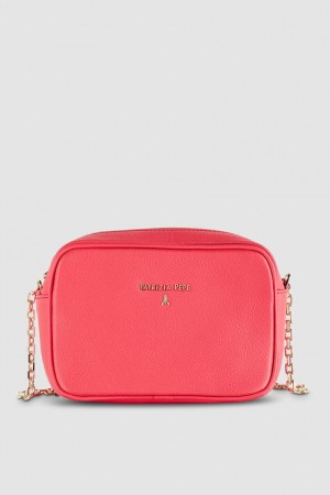 Patrizia Pepe Leather Bag With Shoulder Strap Rosa | 305217-UOD