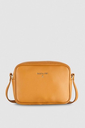 Patrizia Pepe Leather Camera Bag With Inside Pocket Braun | 138720-EXY