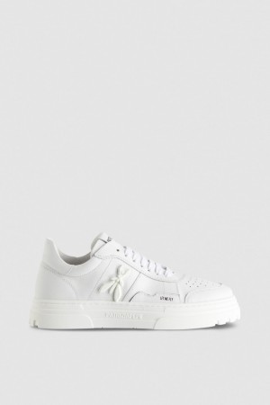 Patrizia Pepe Leather Sneakers Beige | 681924-KQO