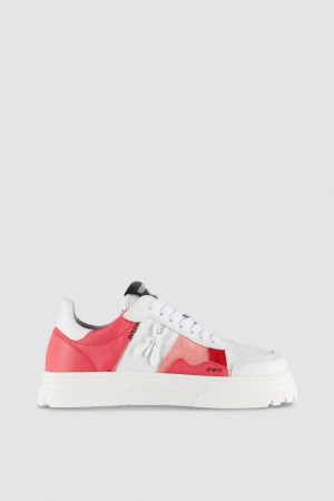 Patrizia Pepe Leather Sneakers Weiß | 082594-XNR