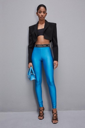 Patrizia Pepe Leggings In Technical Stretch Jersey Hellblau | 269035-HGV