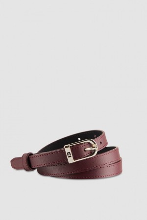 Patrizia Pepe Low-waist Smooth Leather Belt Lila | 547320-LYR