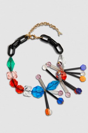 Patrizia Pepe Necklace With Techno Pop Fly Appliqué Mehrfarbig | 438915-XZQ
