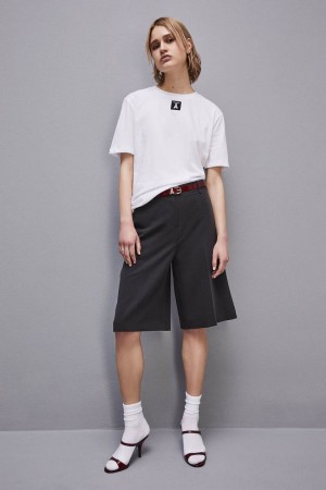 Patrizia Pepe Organic Cotton T-shirt Weiß | 934687-OHM