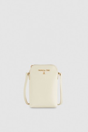Patrizia Pepe Phone Holder With Shoulder Strap Beige | 396275-TPR