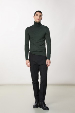 Patrizia Pepe Pure Wool Turtleneck Sweater Grün | 742536-SIQ
