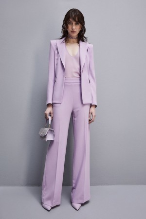 Patrizia Pepe Sablè Crepe Palazzo Pants Lila | 496270-TPM