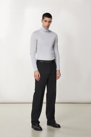 Patrizia Pepe Slim Fit Pants With Regular Waist Schwarz | 089673-KGA