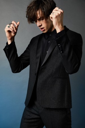 Patrizia Pepe Slim Fit Tuxedo Jacket Schwarz | 573096-BZK