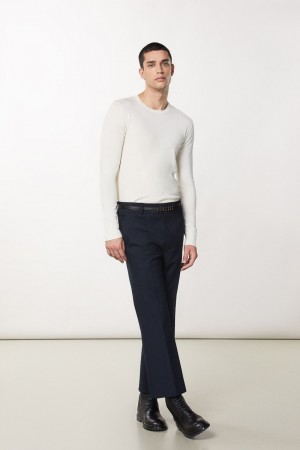 Patrizia Pepe Slim Fit Wool Sweater Weiß | 356498-DAH