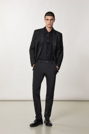 Patrizia Pepe Slim Gabardine Pants Schwarz | 497615-LKH