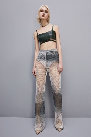 Patrizia Pepe Slim Mesh Pants Mehrfarbig | 753401-AOI