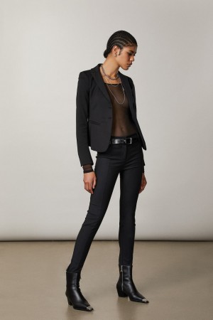 Patrizia Pepe Slim Pants Schwarz | 492305-RXY