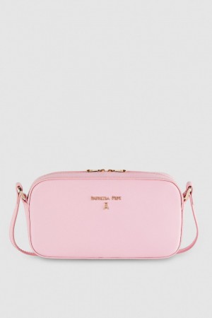 Patrizia Pepe Small Graphic Case Shoulder Bag Rosa | 538049-NFP