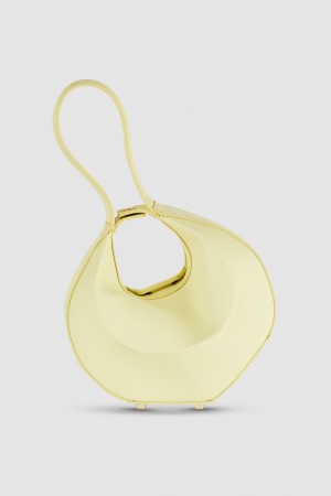 Patrizia Pepe Small Hobo Bangle Bag Gelb | 159438-LCD