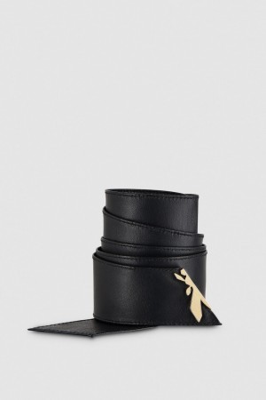 Patrizia Pepe Soft High-waist Belt Schwarz | 754319-FAU