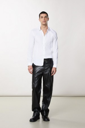 Patrizia Pepe Stretch Poplin Shirt Weiß | 596172-ZLK