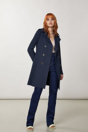 Patrizia Pepe Trench Blau | 190684-CXB