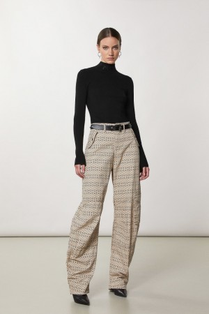 Patrizia Pepe Turtleneck With Logo Schwarz | 564807-VFE