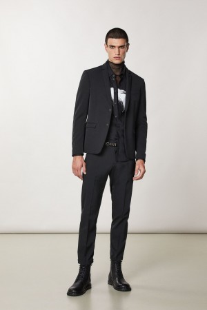 Patrizia Pepe Two-button Slim Fit Jacket Schwarz | 672830-NEO